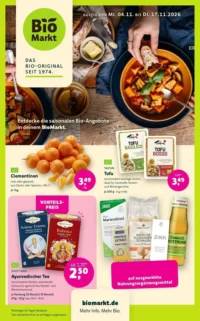 BioMarkt Prospekt Cover ab 04.11.2026